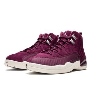 Nike Air Jordan Retro 12 Men's Bordeaux Burgundy Suede Size 11 Sneakers Shoes